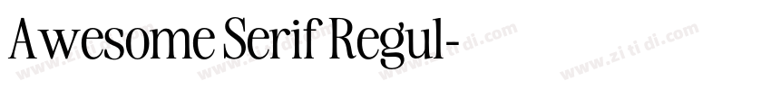 Awesome Serif Regul字体转换
